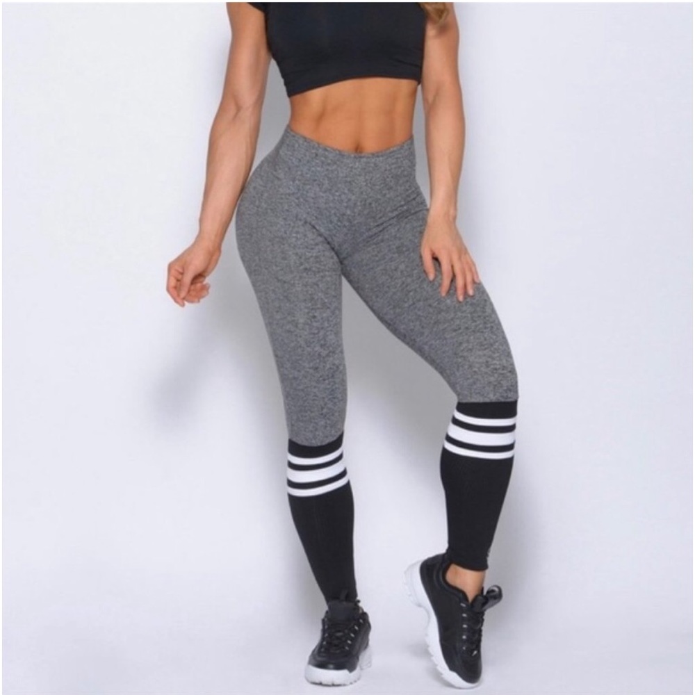 Bombshell Sportswear gray and black Thigh High leggings - size small